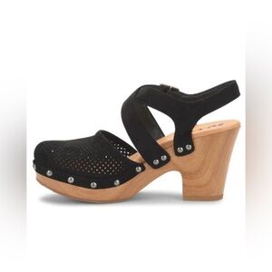 Kork-Ease Abloom suede toe clogs